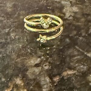 Disney April Birthstone Adjustable Mickey Mouse Ring with Swarovski Crystals